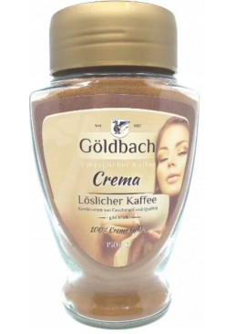 Кава розчинна Goldbach Crema в скляній банці, 150 г